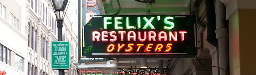 oysters New Orleans, Felix's New Orleans, Senior Tourism New Orleans, Senior travel New Orleans, 